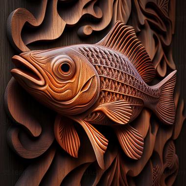 3D модель Харациновая рыба (STL)